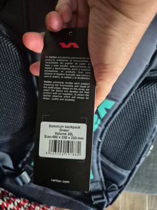 Mochila Varlion Azul y Turquesa