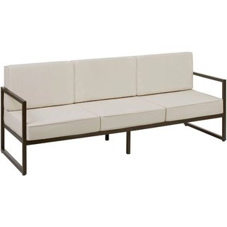 Divano da giardino Comosa, 3 posti, imbottitura XXL