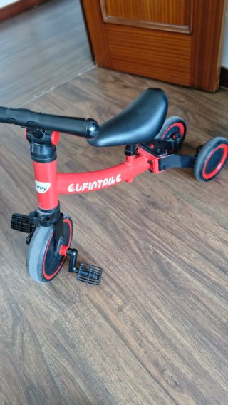 Bicicleta 3 en 1 Roja