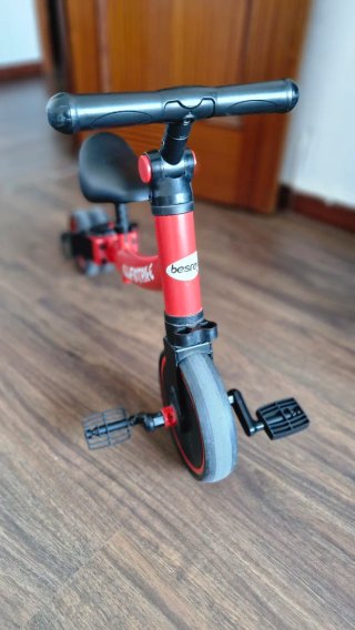 Bicicleta 3 en 1 Roja