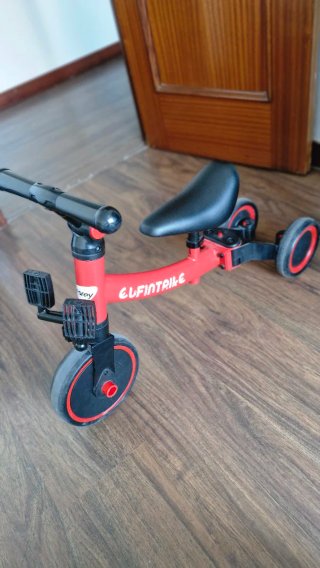 Bicicleta 3 en 1 Roja