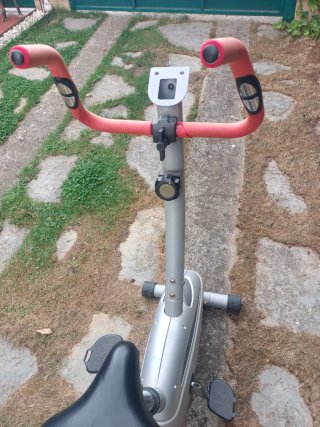 Bicicleta Estática Gris y Naranja OFERTA SOLO ESTA
