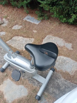 Bicicleta Estática Gris y Naranja OFERTA SOLO ESTA