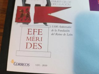 Sobre Primer Día Circulación Reino de León