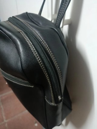 Mochila cuero El Potro negra