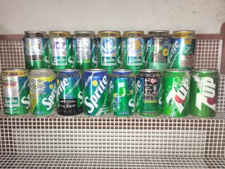 Lotto 12 Lattine Sprite Vintage da Collezione