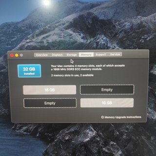 Mac Pro 6.1 2013 32GB RAM Xeon 4 Core