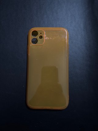 Funda iPhone 11 Transparente naranja