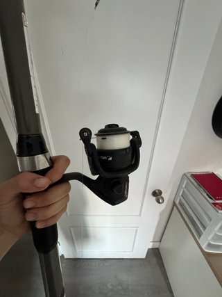 Caña de pesca con carrete