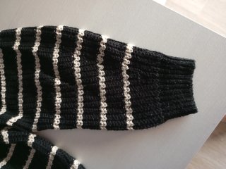 Jersey de rayas negro y blanco