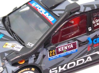 SCALEXTRIC SKODA FABIA RS #22 RALLY SAFARI KENYA