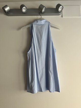 Top tirantes azul Massimo Dutti
