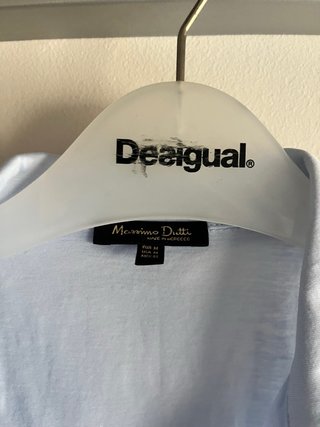Top tirantes azul Massimo Dutti