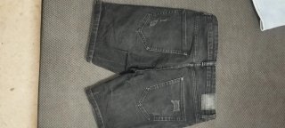Pantalón corto vaquero hombre negro