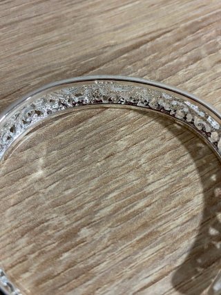 Pulsera plata diseño moderno