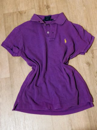 Polo Ralph Lauren Morado Manga Corta Mujer Talla S