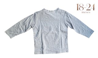 Camisola Fina Cinzenta Zippy 18-24 meses