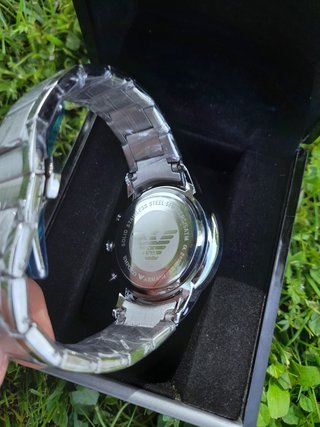 Reloj Emporio Armani Hombre Azul y Plateado