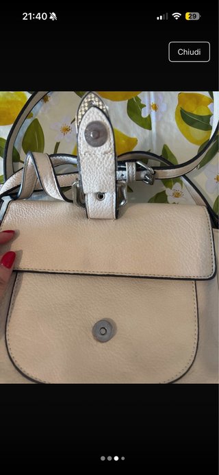 Borsa panna con fibbia