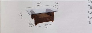 Mesa centro Kettal exterior mimbre y cristal