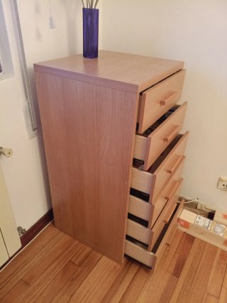 Cajonera de madera 6 cajones