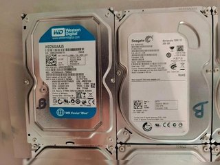 10 Hard Disk PC 3,5" Lotto Verificati - 250/160/80GB