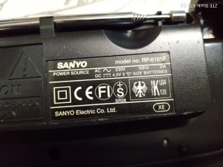 Radio Sanyo RP-6165F AM/FM Portátil
