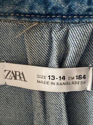 Camisa vaquera Zara Kids Talla 13-14 Años