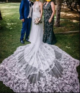 Vestido de Novia Blanco Encaje