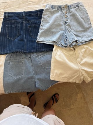 Lote 2 Pantalones Cortos Vaqueros