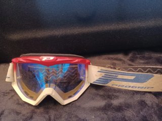 Casco Moto Scorpion VX16 Talla L y Gafas Progrip