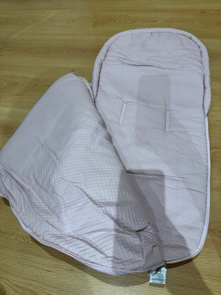 Saco capazo Uzturre rosa y blanco