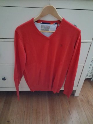 Jersey El Ganso Rojo Hombre Cuello Pico