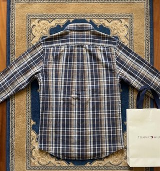 Camisa Tommy Hilfiger Hombre Azul y Marrón