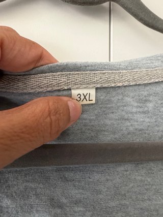Camiseta Gris Talla 3XL
