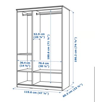 Armadio IKEA modello SONGESAND