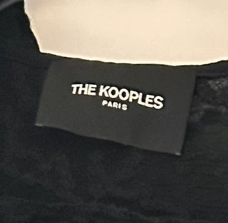 Blusa The Kooples encaje negro