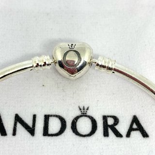 PULSERA PANDORA CORAZON PLATA