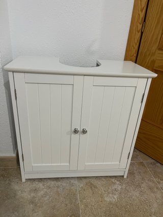 Mueble bajo lavabo blanco madera