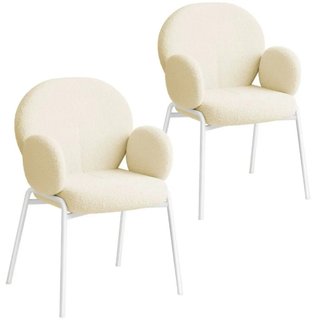Sedia Scandi imbottita, tessuto bouclé · Sedie