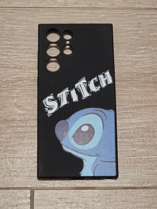 Funda negra Stitch - Samsung Galaxy S22 Ultra