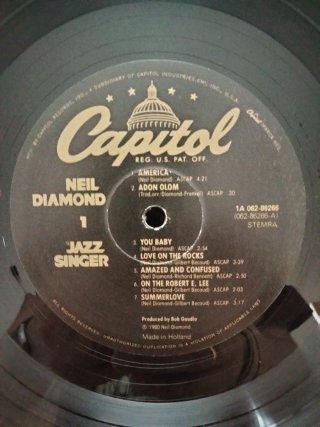 Vinilo LP Neil Diamond - The Jazz Singer