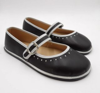 Merceditas barefoot microfibra negras número 36