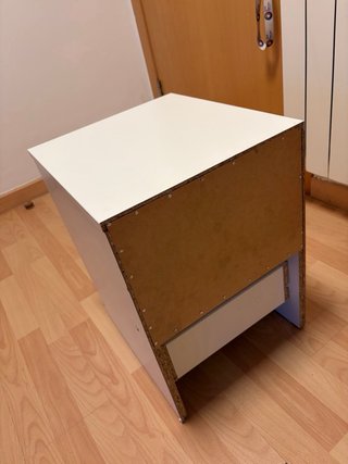 Mesita de noche MALM Ikea Blanca