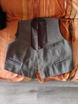 Traje campero mujer negro