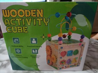 Juguete Cubo de Actividades de Madera 7 en 1
