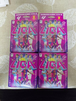 4 packs de 8 Sobres Cromos La Liga 2025-26