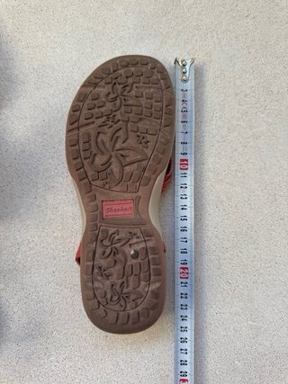 Sandalias Skechers Elástico Cómodas Rojo/Beige