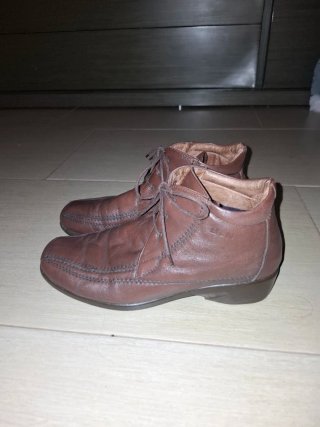 Botines Pitillos Marrones Mujer
