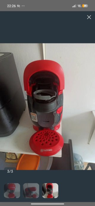 Cafetera Bosch Tassimo Roja